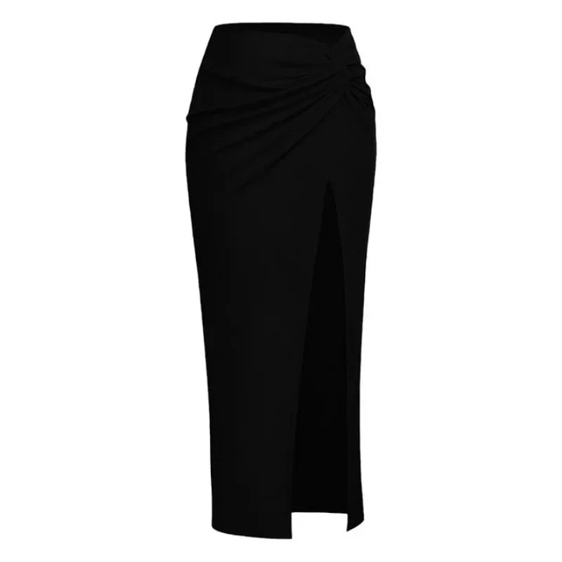 Conjunto de Enteriza con Bordados y Falda Larga con Abertura Ref: 0566