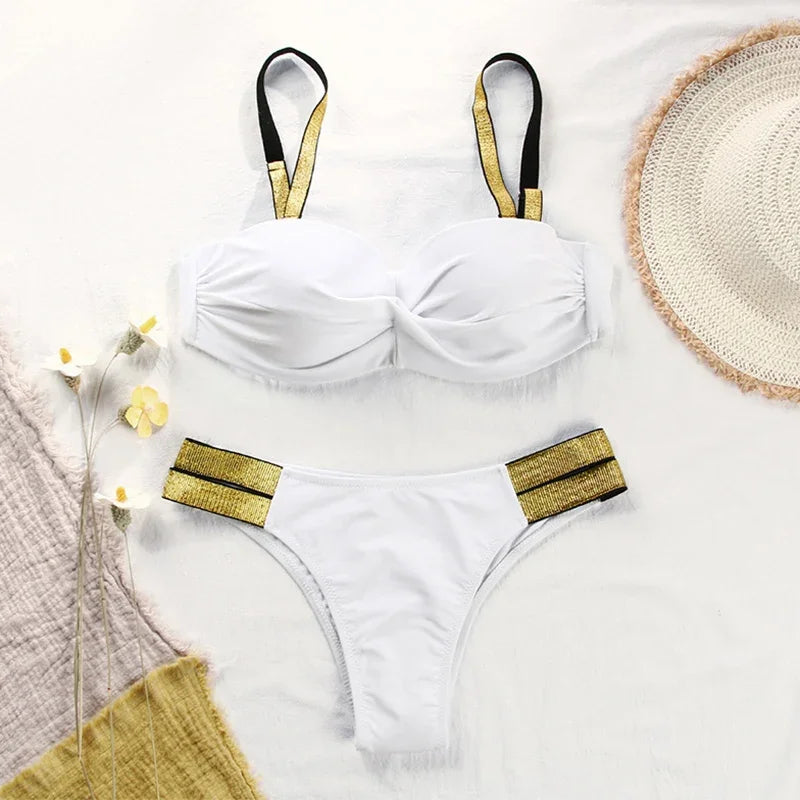 Bikini con Tirantes Trenzados Ref: 0103