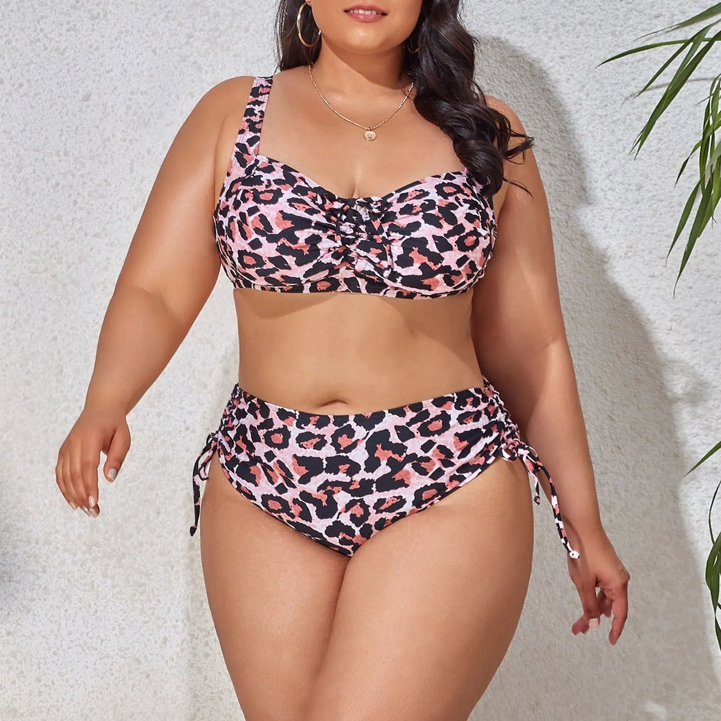 Bikini Plus Size con Lazo Frontal y Lateral Ref: 0653
