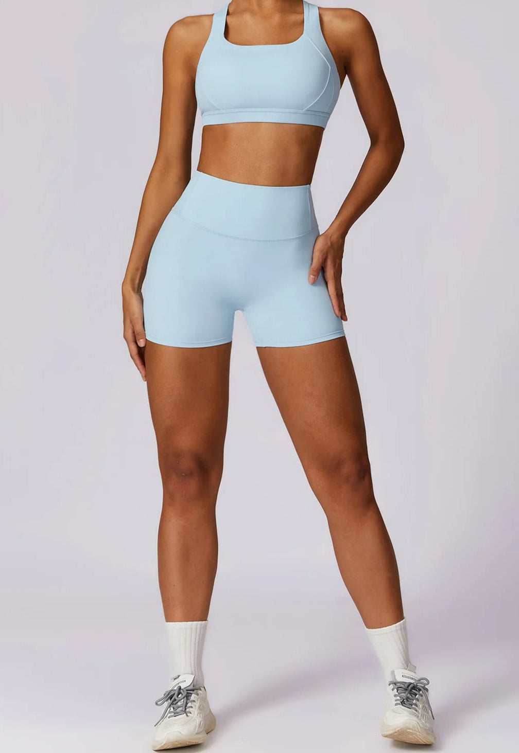 Conjunto Deportivo Liso con Top y Short Ref: 1024