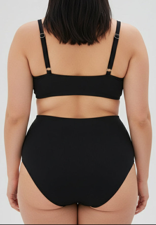 Bikini Plus Size con Detalles Estampados en Animal Print Ref: 0704