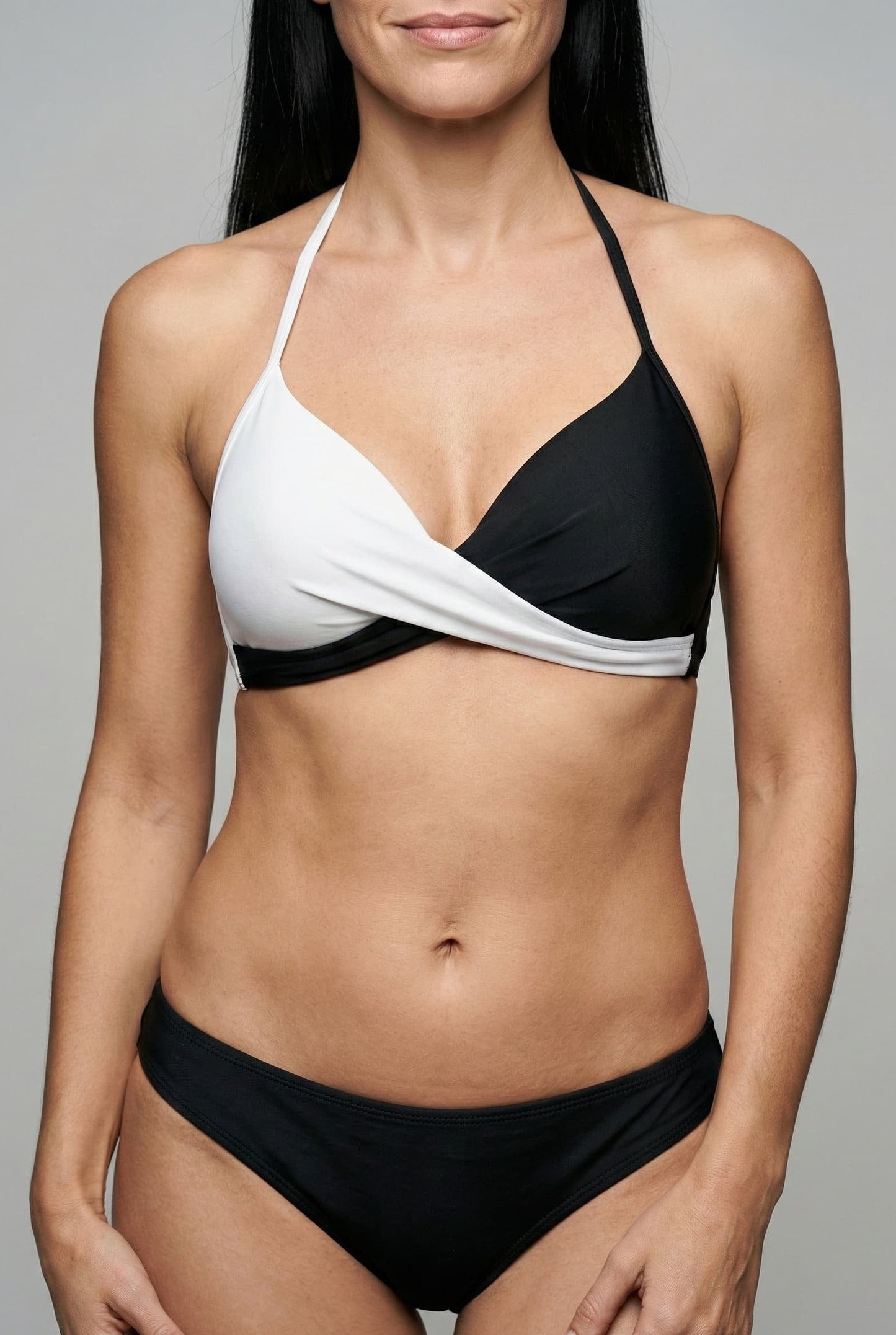 Bikini con Detalle Cruzado Bicolor Ref: 0731