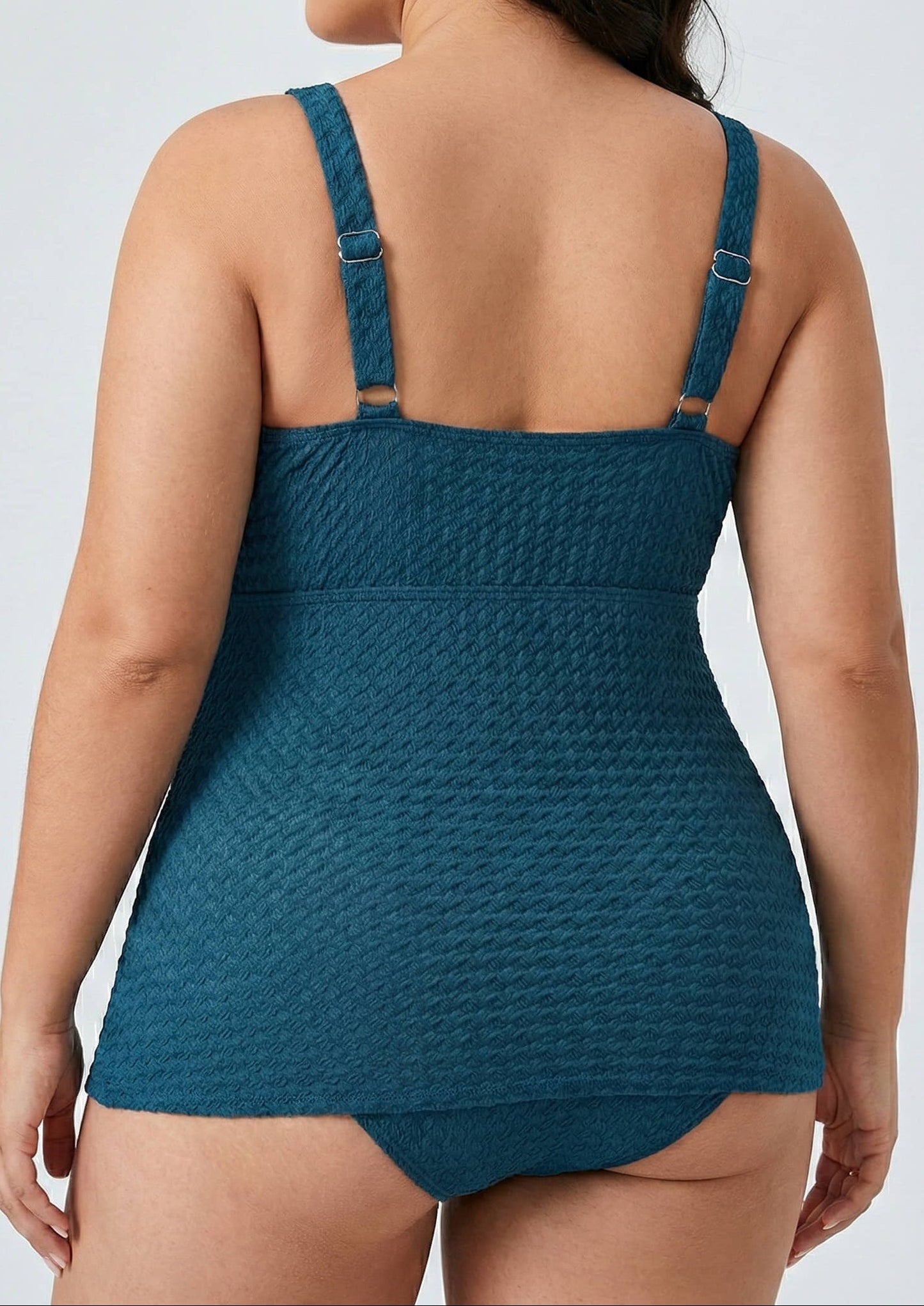 Bikini Plus Size con Volados y Lazo Frontal Ref: 0659