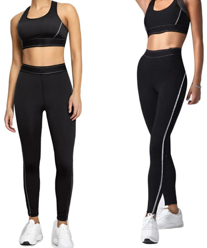 Conjunto Deportivo con Top de Tirantes Anchos y Calza Ref: 1039