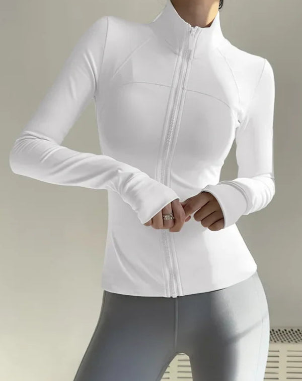 Campera Deportiva Con Cierre Frontal Y Cuello Alto Ref: 1090