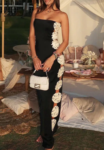 Conjunto con Apliques en Forma de Hojas Ref: 0327