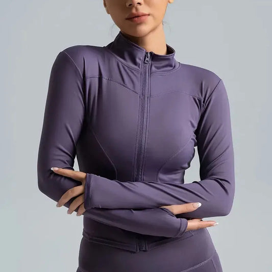 Campera Deportiva Con Cierre Frontal Y Cuello Alto Ref: 1086
