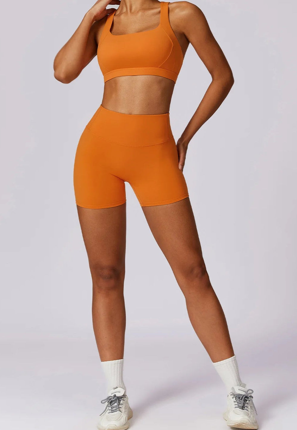 Conjunto Deportivo Liso con Top y Short Ref: 1024