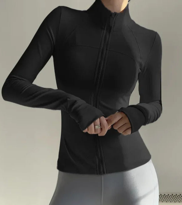 Campera Deportiva Con Cierre Frontal Y Cuello Alto Ref: 1090
