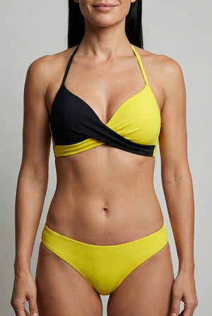 Bikini con Detalle Cruzado Bicolor Ref. 0731 - Marea Bella Swimwear