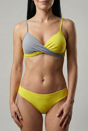 Bikini con Detalle Cruzado Bicolor Ref. 0731 - Marea Bella Swimwear