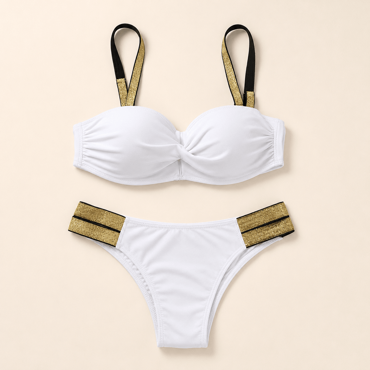 Bikini con Tirantes Trenzados Ref. 0103 - Marea Bella Swimwear