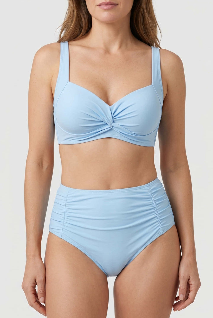 Bikini con Torsión Frontal y Tiro Alto Ref. 0745 - Marea Bella Swimwear