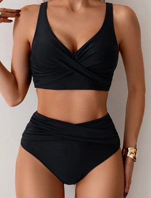 Bikini Cruzado con Cintura Alta Ref. 0522 - Marea Bella Swimwear