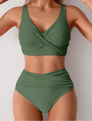 Bikini Cruzado con Cintura Alta Ref. 0522 - Marea Bella Swimwear