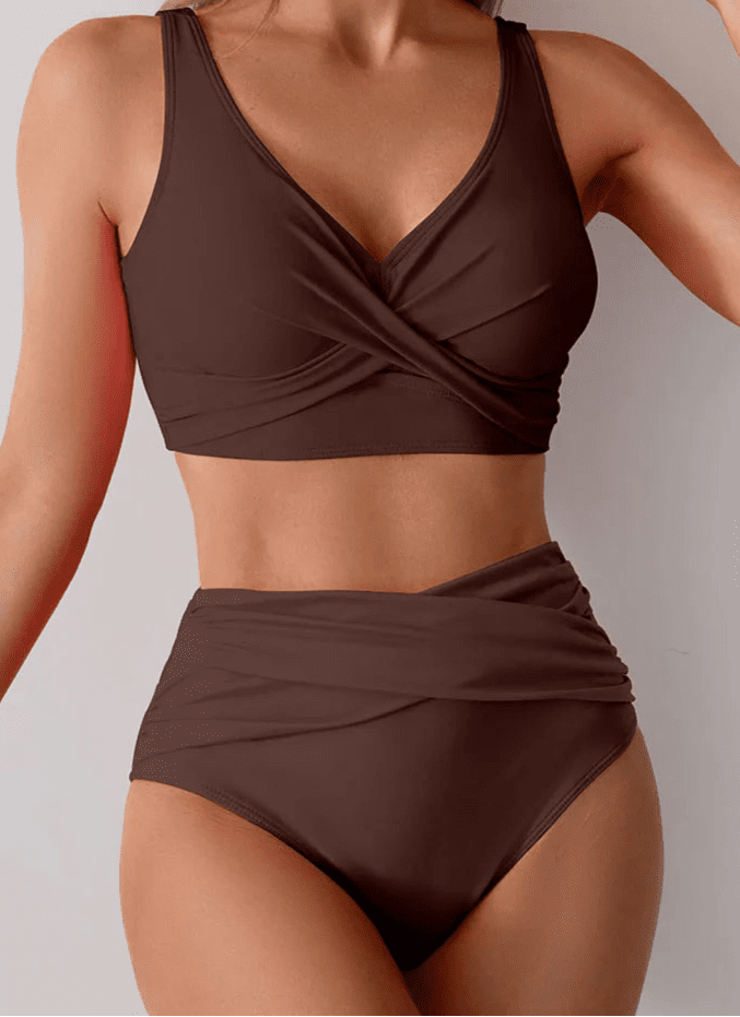 Bikini Cruzado con Cintura Alta Ref. 0522 - Marea Bella Swimwear