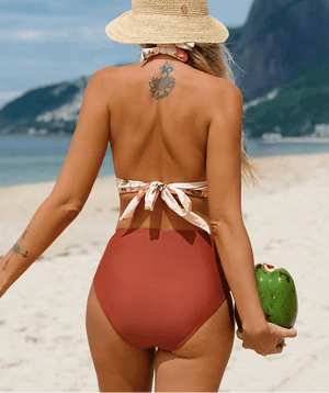 Bikini Escote en V con Cintura Alta Ref. 0114 - Marea Bella Swimwear