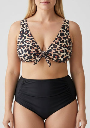 Bikini Plus Size Animal Print con Drapeado Frontal Ref. 0706 - Marea Bella Swimwear