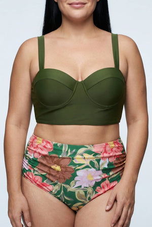 Bikini Plus Size con Amarre en el Cuello y cintura alta Ref: 0658 - Marea Bella Swimwear