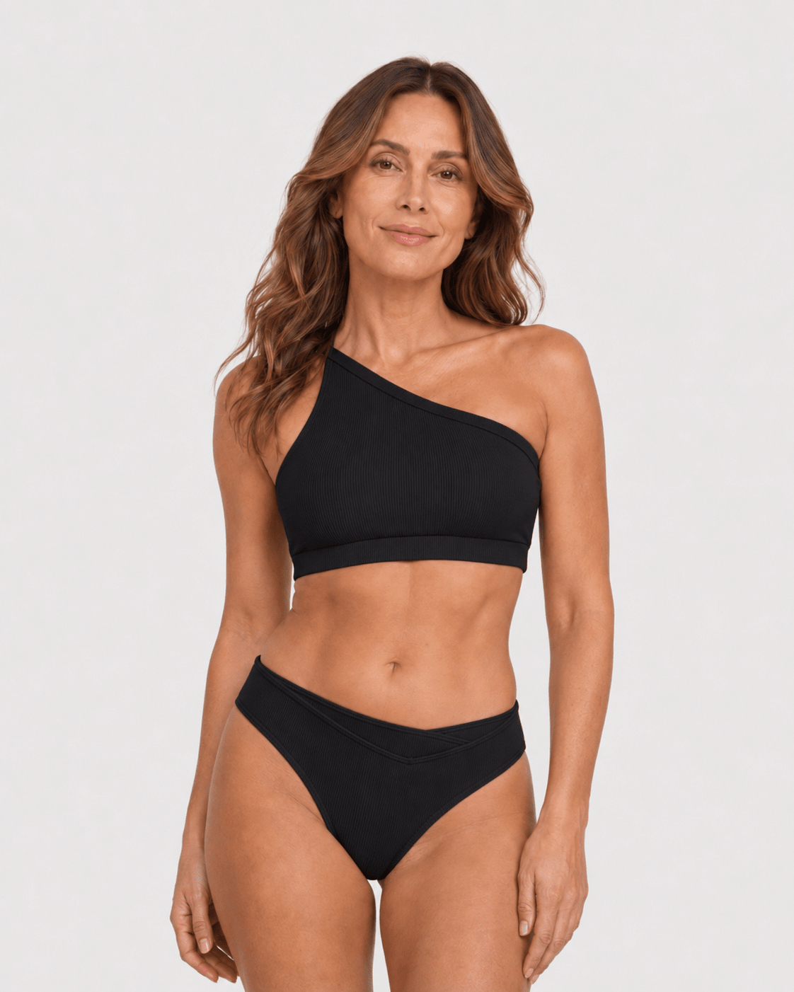 Bikini Top Asimétrico con Cintura Alta Ref. 0749 - Marea Bella Swimwear
