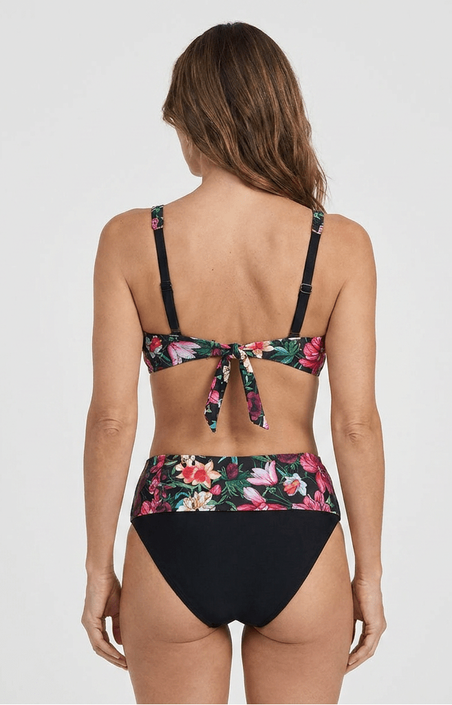 Bikini Top Cruzado con Cintura Alta Ref. 0747 - Marea Bella Swimwear