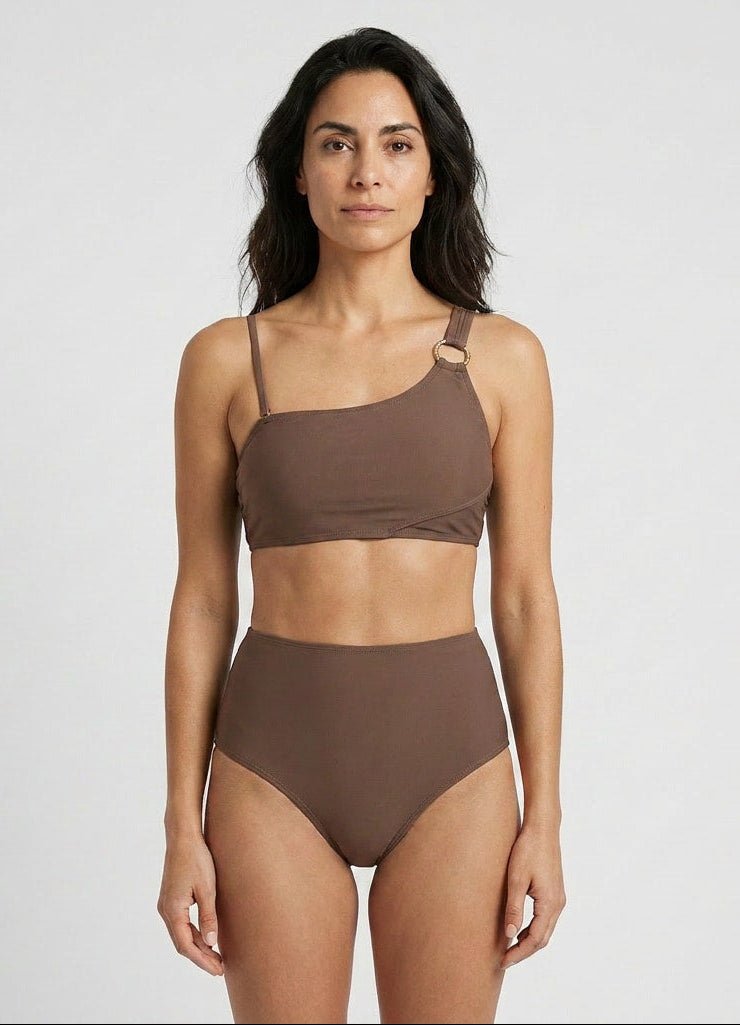 Bikini Top Recto con Cintura Alta Ref. 0750 - Marea Bella Swimwear