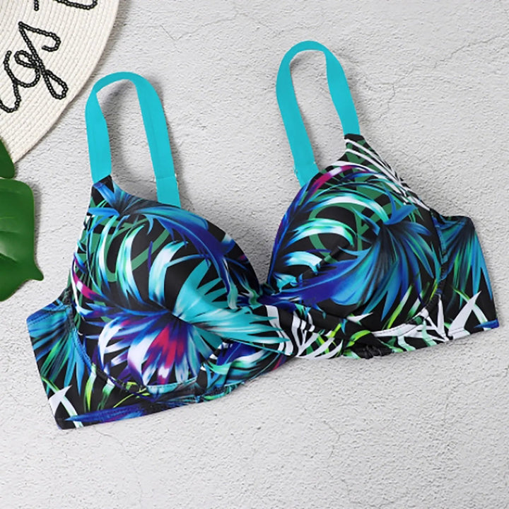 Bikini Tropical con Franjas Horizontales Ref. 0530 - Marea Bella Swimwear