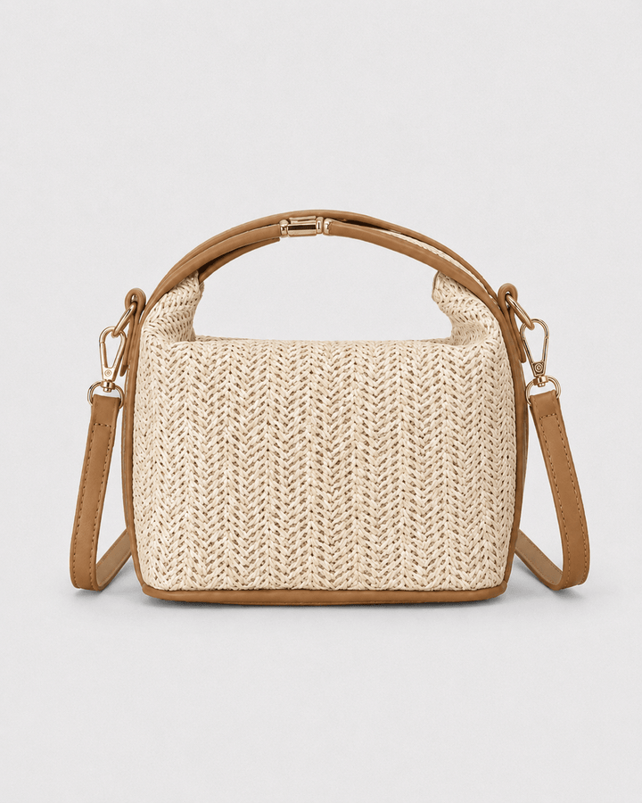Bolso Bandolera con Asa Arqueada y Trama Chevron Ref. 0825 - Marea Bella Swimwear