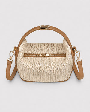 Bolso Bandolera con Asa Arqueada y Trama Chevron Ref. 0825 - Marea Bella Swimwear