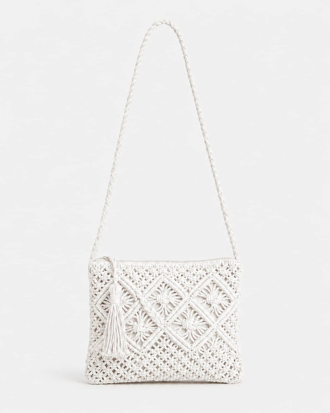 Bolso Bandolera con Diseños en Relieve y Borla Ref. 0820 - Marea Bella Swimwear