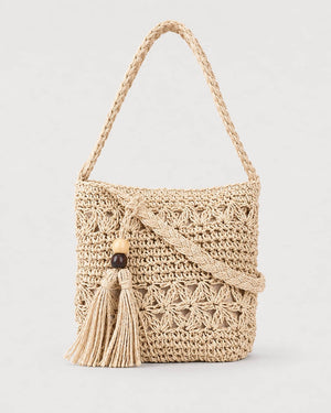 Bolso Bandolera de Macramé con Borla Lateral Ref. 0822 - Marea Bella Swimwear