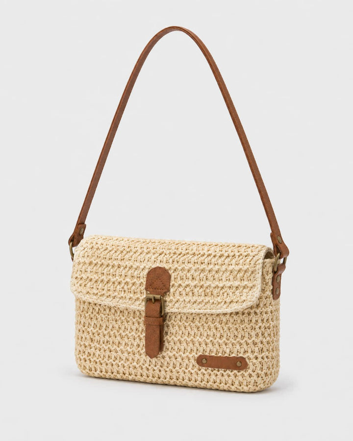 Bolso Cartero Tejido con Hebilla Frontal Ref. 0829 - Marea Bella Swimwear