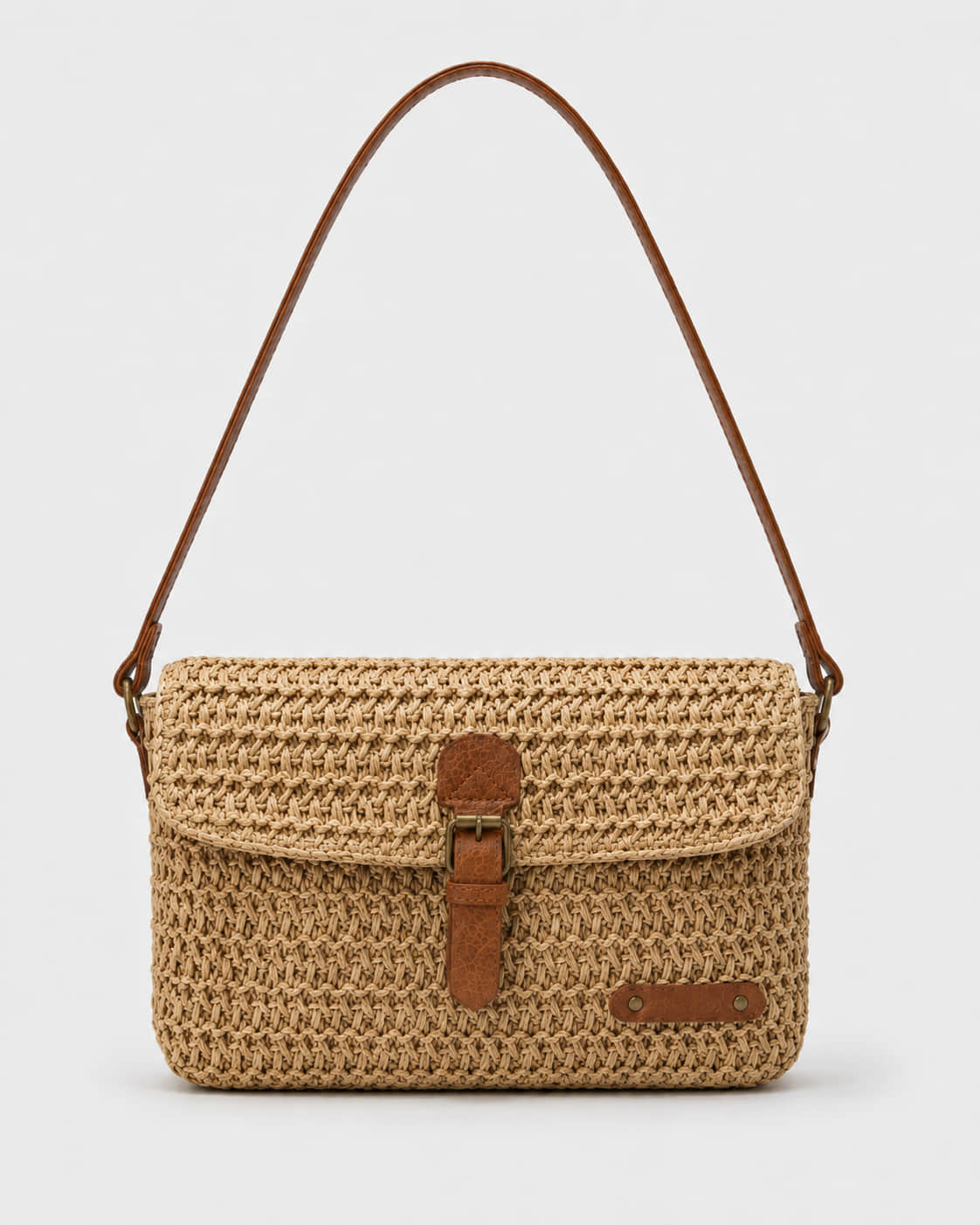 Bolso Cartero Tejido con Hebilla Frontal Ref. 0829 - Marea Bella Swimwear