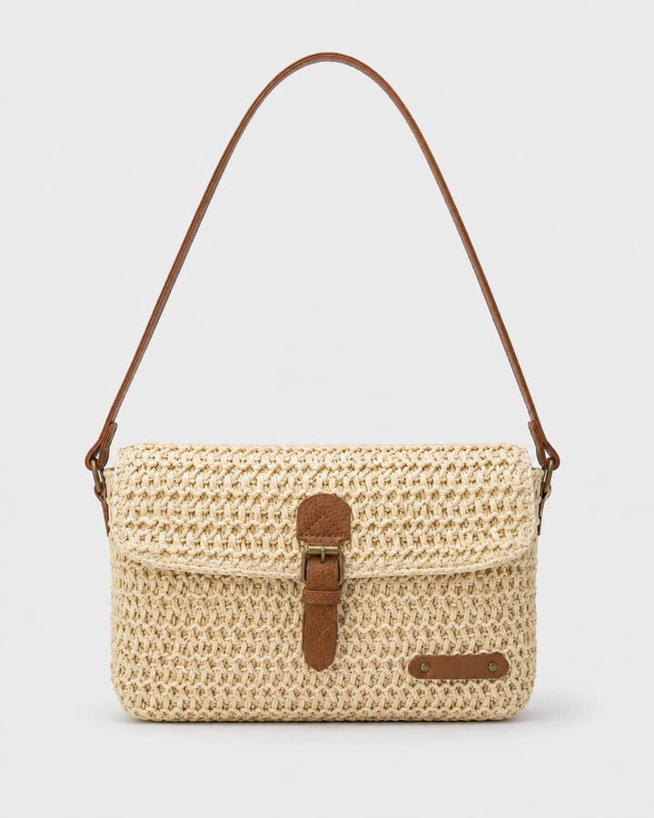 Bolso Cartero Tejido con Hebilla Frontal Ref. 0829 - Marea Bella Swimwear