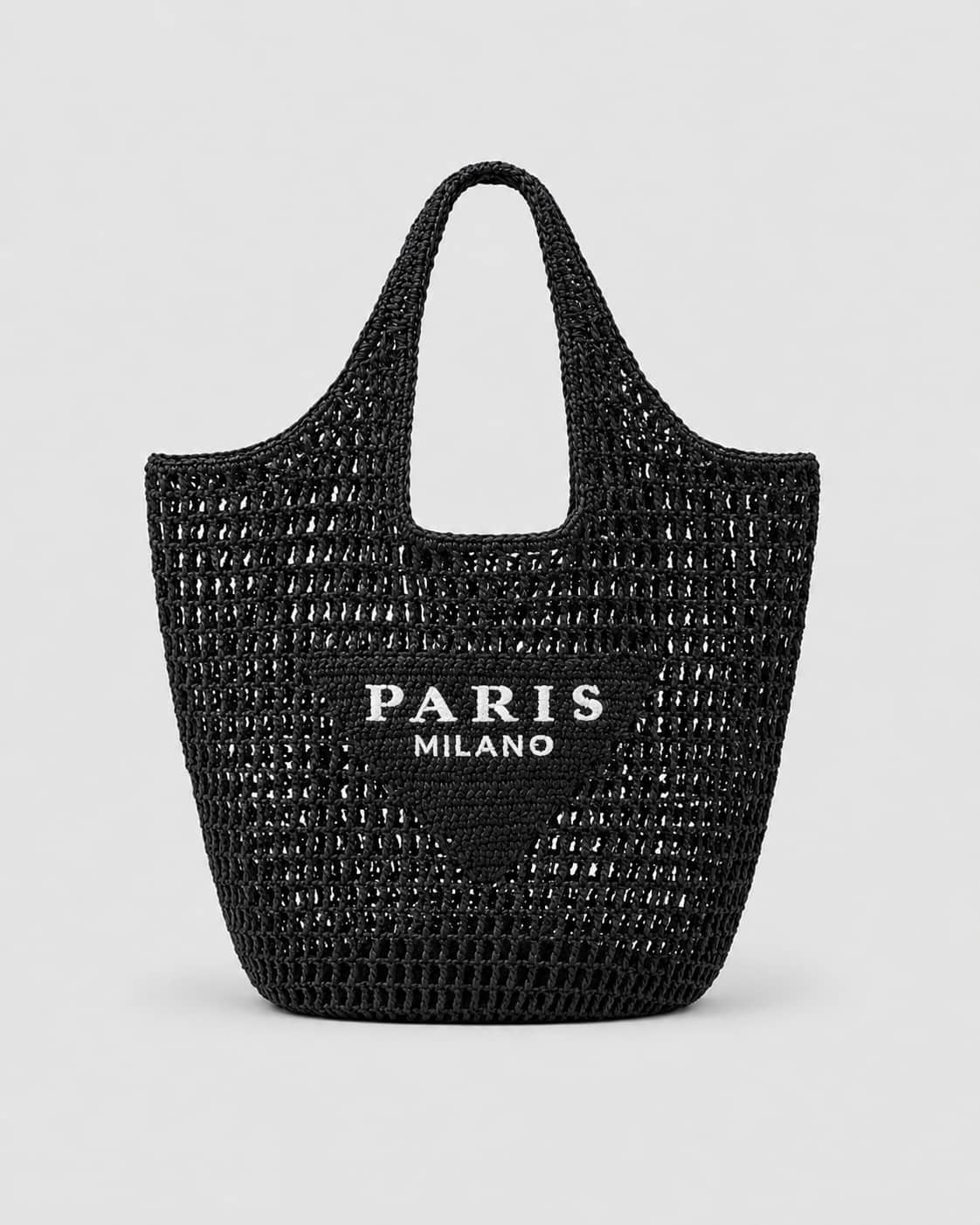 Bolso Curvo con Asa Integrada e Inscripción Frontal Ref. 0812 - Marea Bella Swimwear