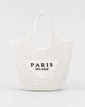 Bolso Curvo con Asa Integrada e Inscripción Frontal Ref. 0812 - Marea Bella Swimwear