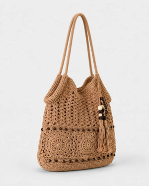 Bolso de Hombro con Medallones y Borla Ref. 0816 - Marea Bella Swimwear