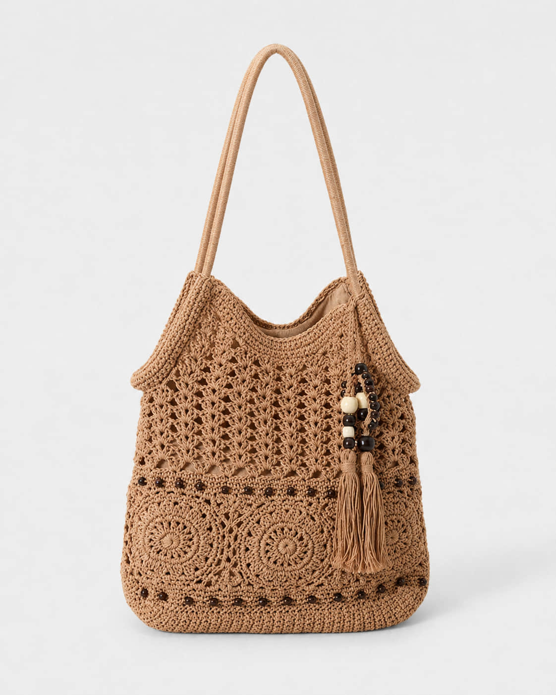 Bolso de Hombro con Medallones y Borla Ref. 0816 - Marea Bella Swimwear