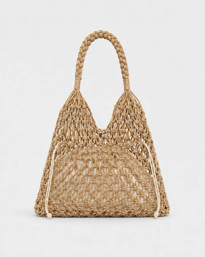 Bolso de Mano Triangular con Asa Trenzada Ref. 0815 - Marea Bella Swimwear