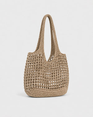 Bolso Hobo de Trama Calada con Asa Integrada Ref. 0810 - Marea Bella Swimwear