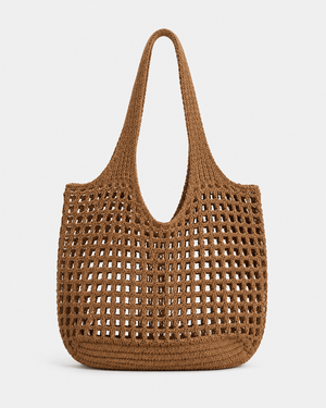 Bolso Hobo de Trama Calada con Asa Integrada Ref. 0810 - Marea Bella Swimwear