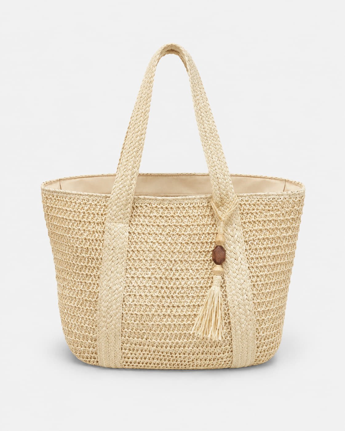 Bolso Tote con Asas Trenzadas y Borla Lateral Ref. 0808 - Marea Bella Swimwear