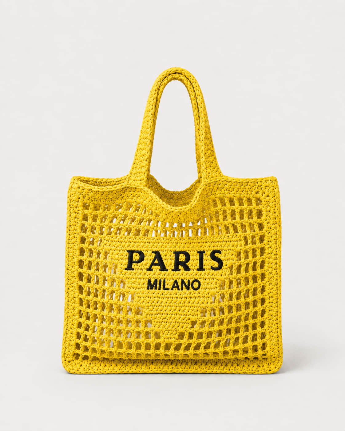 Bolso Tote con Panel Central y Trama Calada Ref. 0813 - Marea Bella Swimwear