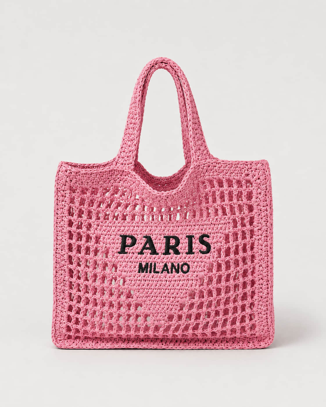 Bolso Tote con Panel Central y Trama Calada Ref. 0813 - Marea Bella Swimwear