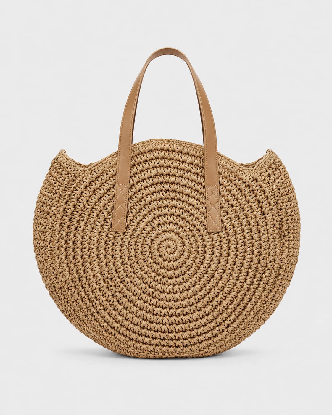 Bolso Tote Redondo con Trama Radial Ref. 0819 - Marea Bella Swimwear