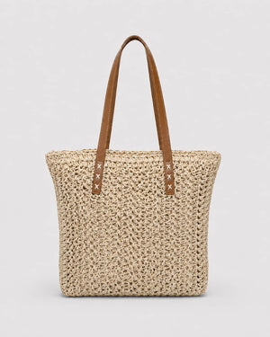 Bolso Tote Texturizado con Asas Contrastantes Ref. 0823 - Marea Bella Swimwear