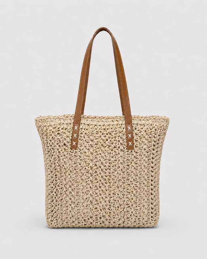 Bolso Tote Texturizado con Asas Contrastantes Ref. 0823 - Marea Bella Swimwear