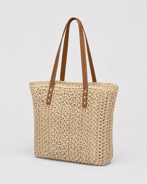 Bolso Tote Texturizado con Asas Contrastantes Ref. 0823 - Marea Bella Swimwear