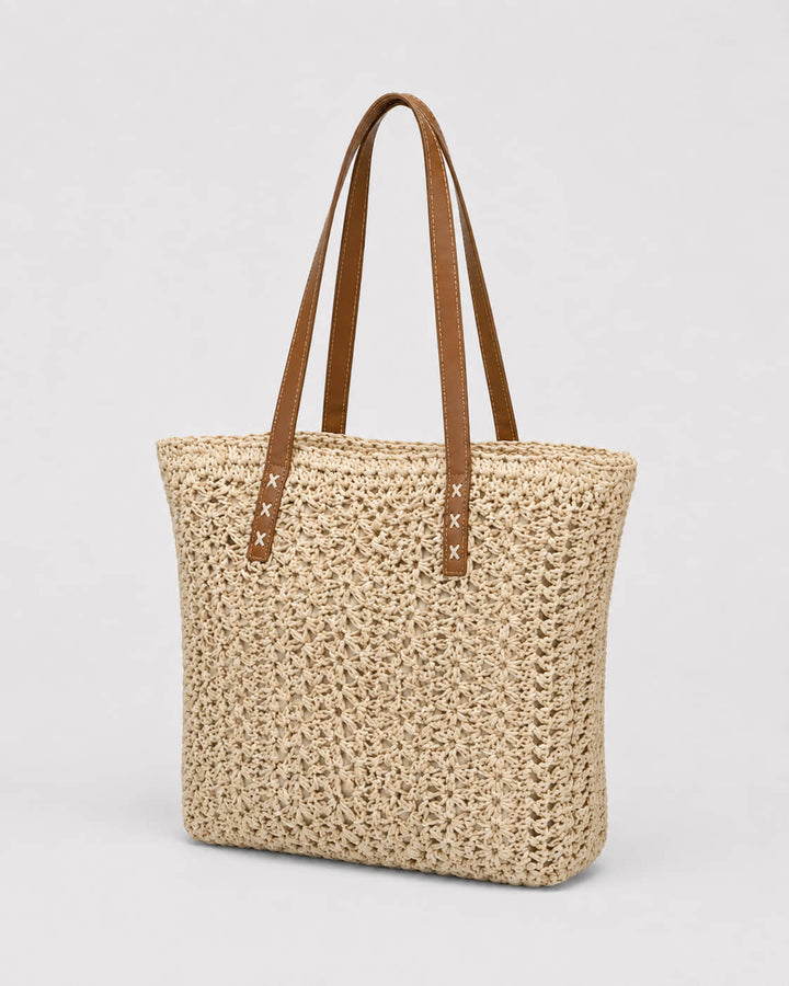 Bolso Tote Texturizado con Asas Contrastantes Ref. 0823 - Marea Bella Swimwear