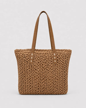 Bolso Tote Texturizado con Asas Contrastantes Ref. 0823 - Marea Bella Swimwear